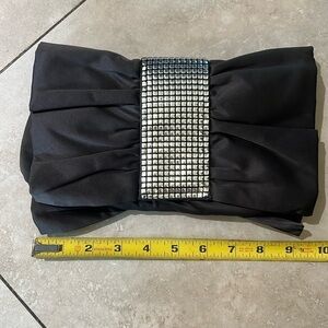 Jessica McClintock Dark Gray Clutch - No Strap